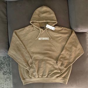 Men’s oversized boxy hoodie sweatshirt loose large hip hop rap garment wash dyed